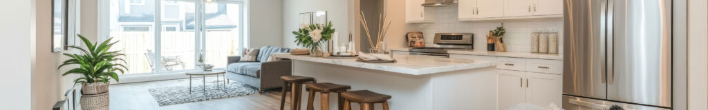 Fotografía panorámica del interior de una casa